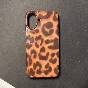 Velvet Caviar Leopard Pattern Phone Case - Brown and Black